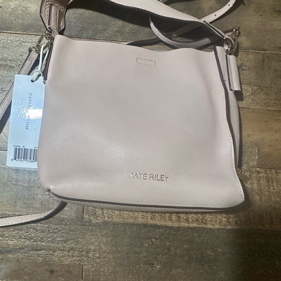 Cate Riley -  Leather Crossbody Bag in Blush - Picture 5 of 14